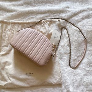 Sezane Dean Bag Blush Pink Purse Handbag